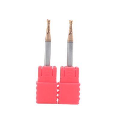 3mm Dia 3*8*6*50 TiAISiN Coated 2 Flutes Flat Carbide End Mill For Carbon Steel Alloy Steel Cast Iron