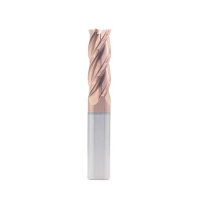 8*20*8*60 TiSiN Coated 4 Flute Carbide Square End Mill for Carbon Steel Alloy Steel Cast Iron 8mm Cut Diameter