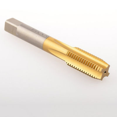 Dobra cena. Zestaw kranów ręcznych pokrytych TiN HSS 4 Flute Bottoming Finishing Straight Flute Tap w sieci