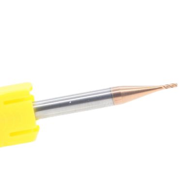 2mm Dia 2*5*4*50 TiSiN Coated 4 Flute Carbide Square End Mill for Carbon Steel Alloy Steel Cast Iron