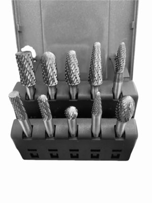 Dobra cena. 10 sztuk zestaw zębów z węglem wolframu podwójny 1/4 ′′Shank Standard Double Cut Carbide Rotary Burr w sieci