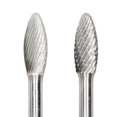 8mm*20mm H Płomień Tungsten Karbid Rotacyjny Plik 6mm Szczyp Płomień Kształt Jednorazowy Rotacyjny Burr