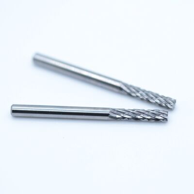 jakość Solid Carbide Rotary Burr 3 mm Cylindrical With End Cut B Shape Double Cut For Steel (Czarny węglowodor obrotowy) fabryka